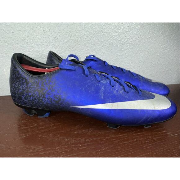 Nike Mercurial Victory V CR7 Royal Blue Soccer Cleats Men's Sz 12 - 684867-404 - Picture 3 of 11